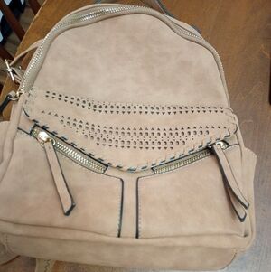 Stylish Tan Backpack for Women (Excellent Condition)